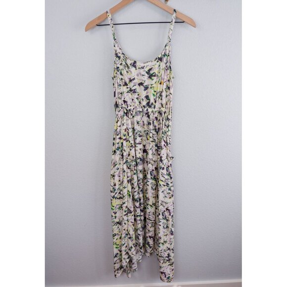 Cabi Womens Rayon Pattern Handkerchief Hem Midi Dress, small - Picture 2 of 11